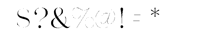 Absolute Beauty Serif Thin Font OTHER CHARS