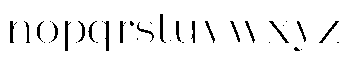Absolute Beauty Serif Thin Font LOWERCASE