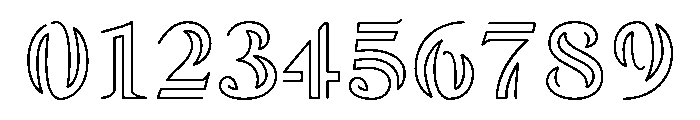 Academy Engraved Extra Light Font OTHER CHARS