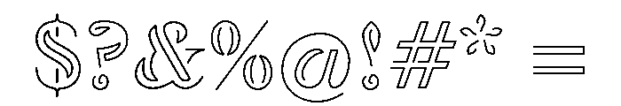 Academy Engraved Extra Light Font OTHER CHARS