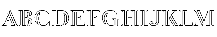 Academy Engraved Extra Light Font UPPERCASE