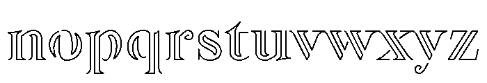 Academy Engraved Extra Light Font LOWERCASE