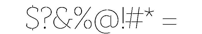 Academy Engraved Thin Font OTHER CHARS