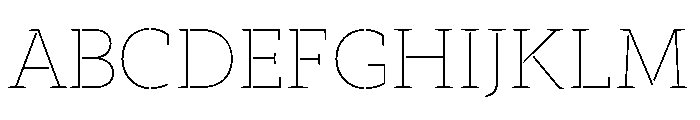 Academy Engraved Thin Font UPPERCASE