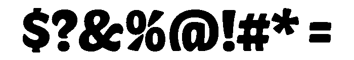 Acid Green Bold Font OTHER CHARS