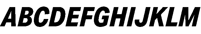 Acumin Condensed Extra Bold Italic Font UPPERCASE