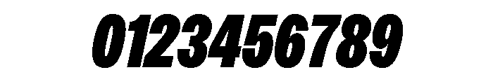 Acumin Condensed Heavy Italic Font OTHER CHARS