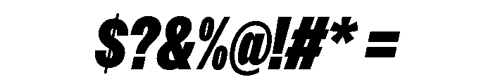 Acumin Condensed Heavy Italic Font OTHER CHARS