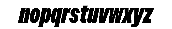 Acumin Condensed Heavy Italic Font LOWERCASE