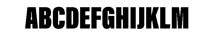 Acumin Condensed Heavy Font UPPERCASE