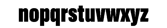 Acumin Condensed Heavy Font LOWERCASE