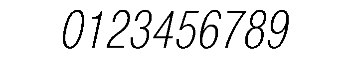Acumin Condensed Light Italic Font OTHER CHARS
