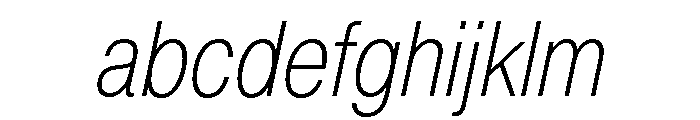 Acumin Condensed Light Italic FONT