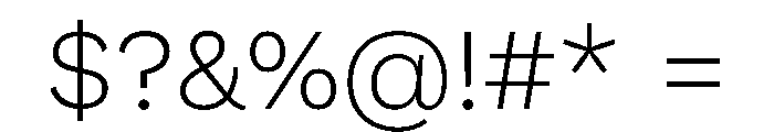Acumin Condensed Light Font OTHER CHARS