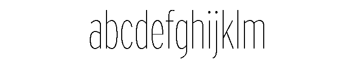 Acumin Extra Condensed Extra Light FONT