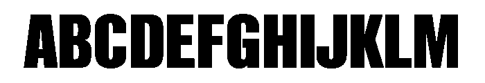 Acumin Extra Condensed Heavy Font UPPERCASE