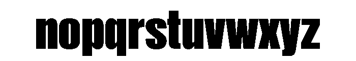 Acumin Extra Condensed Heavy Font LOWERCASE