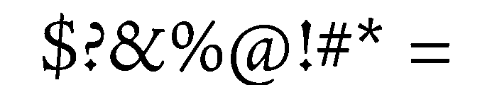 Acumin Extra Condensed Light Font OTHER CHARS