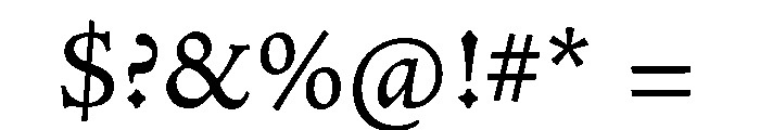 Acumin Extra Condensed Regular Font OTHER CHARS