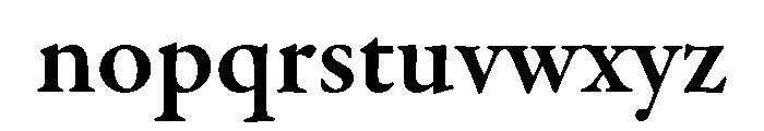 Acumin Extra Condensed Semibold Font LOWERCASE