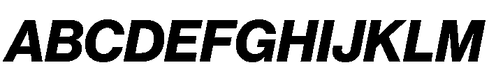 Acumin Semi Condensed Bold Italic Font UPPERCASE