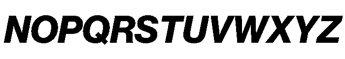 Acumin Semi Condensed Bold Italic Font UPPERCASE
