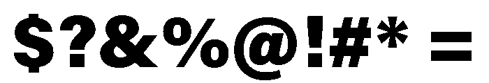 Acumin Semi Condensed Extra Bold Font OTHER CHARS
