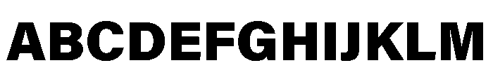 Acumin Semi Condensed Extra Bold Font UPPERCASE