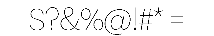 Acumin Semi Condensed Extra Light Font OTHER CHARS