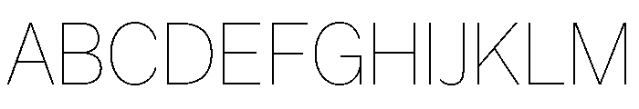 Acumin Semi Condensed Extra Light Font UPPERCASE