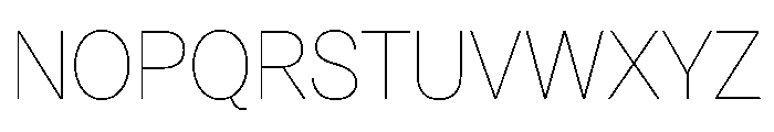 Acumin Semi Condensed Extra Light Font UPPERCASE
