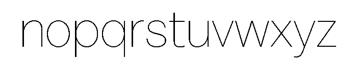 Acumin Semi Condensed Extra Light Font LOWERCASE