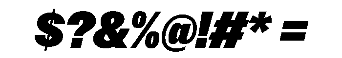 Acumin Semi Condensed Heavy Italic Font OTHER CHARS