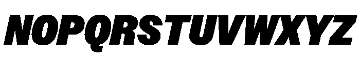 Acumin Semi Condensed Heavy Italic Font UPPERCASE