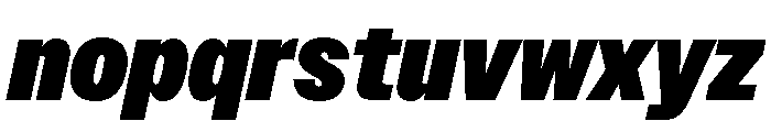 Acumin Semi Condensed Heavy Italic Font LOWERCASE