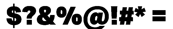 Acumin Semi Condensed Heavy Font OTHER CHARS