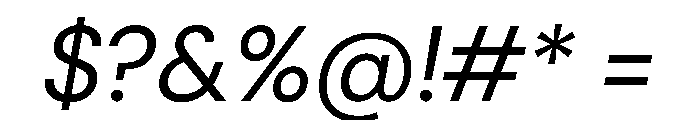 Acumin Semi Condensed Italic Font OTHER CHARS