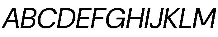 Acumin Semi Condensed Italic Font UPPERCASE
