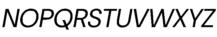 Acumin Semi Condensed Italic Font UPPERCASE