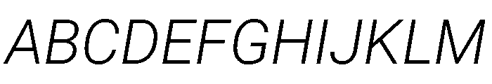Acumin Semi Condensed Light Italic Font UPPERCASE