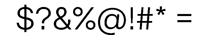 Acumin Semi Condensed Light Font OTHER CHARS
