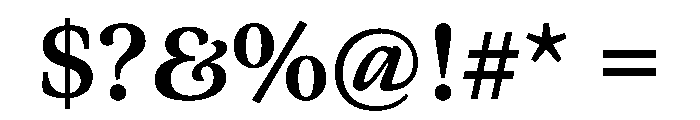 Acumin Semi Condensed Semibold Font OTHER CHARS