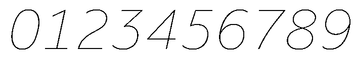 Acumin Semi Condensed Thin Italic Font OTHER CHARS