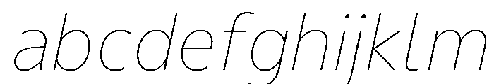 Acumin Semi Condensed Thin Italic FONT