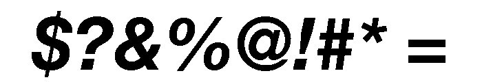Acumin Wide Bold Italic Font OTHER CHARS