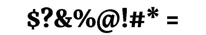 Acumin Wide Bold Font OTHER CHARS