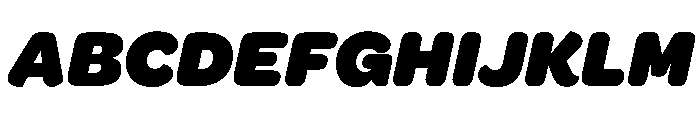 Acumin Wide Heavy Italic Font UPPERCASE
