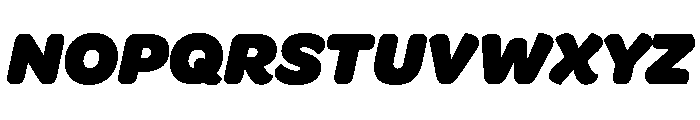 Acumin Wide Heavy Italic Font UPPERCASE