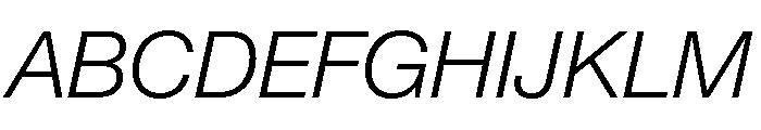 Acumin Wide Light Italic Font UPPERCASE