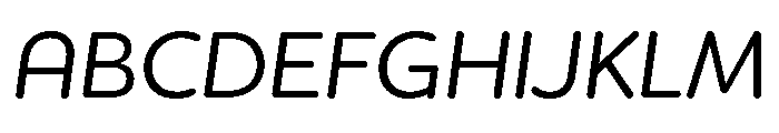 Acumin Wide Medium Italic Font UPPERCASE
